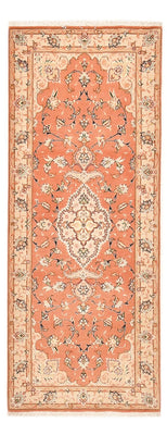Runner Perser Rug - Tabriz - Royal - 203 x 80 cm - light red