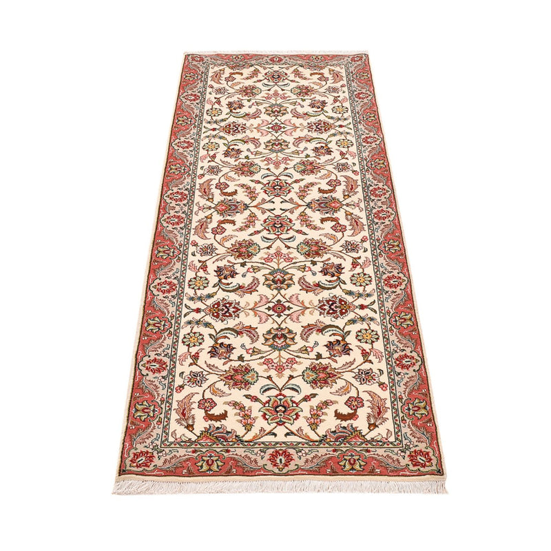 Runner Perser Rug - Tabriz - Royal - 202 x 71 cm - cream