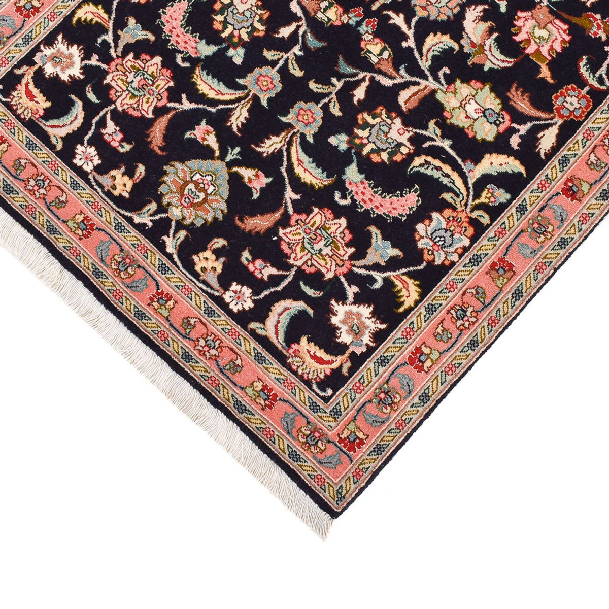 Runner Perser Rug - Tabriz - Premium - 290 x 69 cm - dark blue