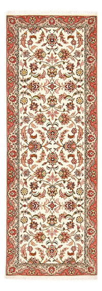 Runner Perser Rug - Tabriz - Royal - 202 x 69 cm - cream