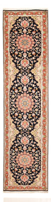 Runner Perser Rug - Tabriz - Premium - 308 x 74 cm - dark blue
