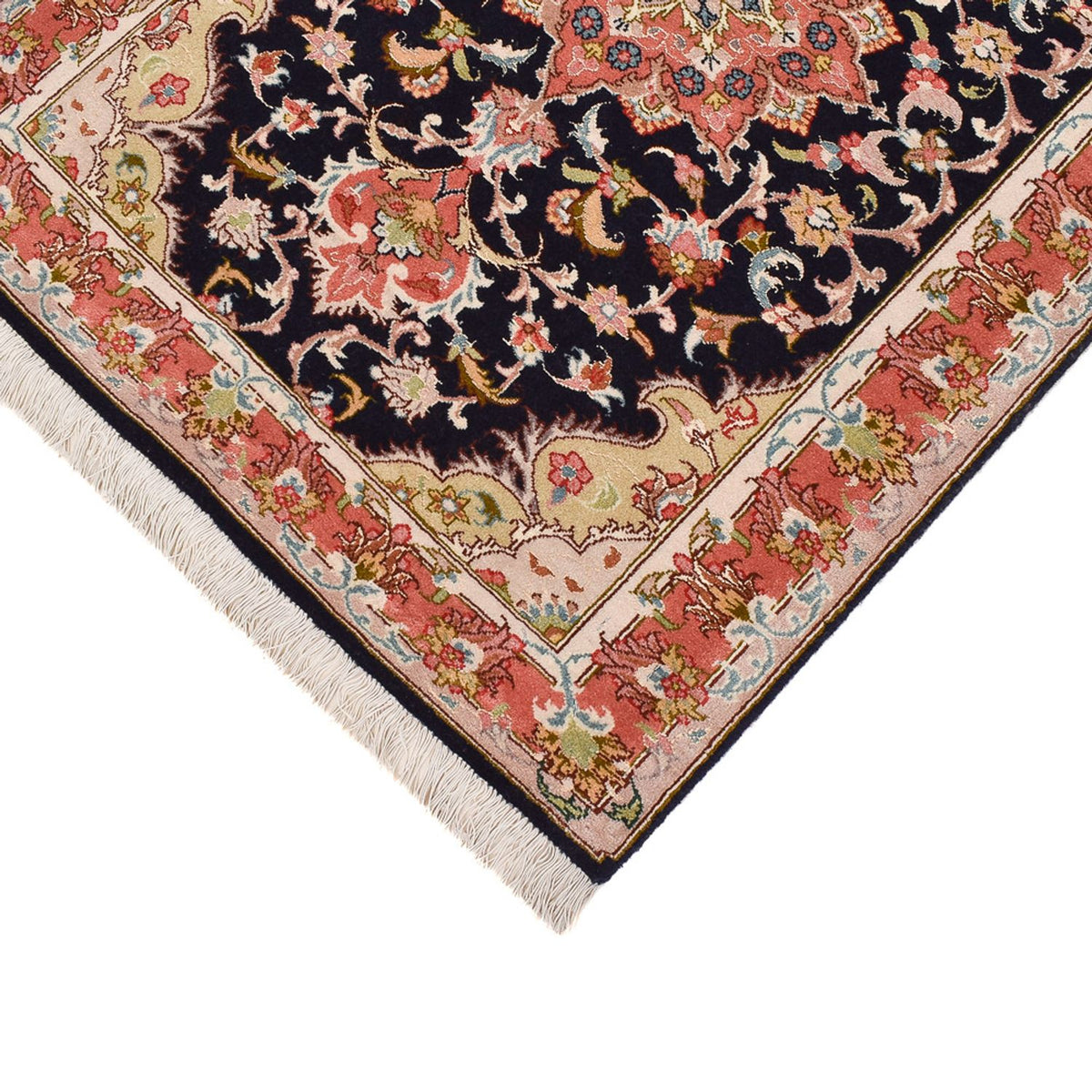 Runner Perser Rug - Tabriz - Premium - 308 x 74 cm - dark blue