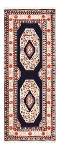 Runner Perser Rug - Tabriz - Premium - 186 x 72 cm - dark blue