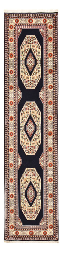 Runner Perser Rug - Tabriz - Premium - 300 x 73 cm - dark blue