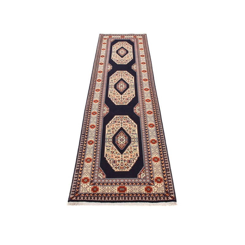 Runner Perser Rug - Tabriz - Premium - 300 x 73 cm - dark blue