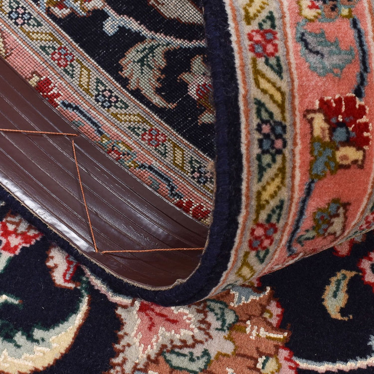 Runner Perser Rug - Tabriz - Premium - 300 x 66 cm - dark blue