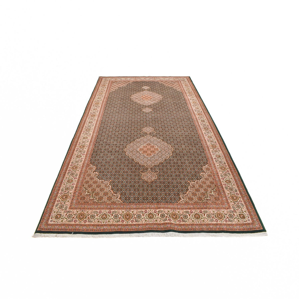 Runner Perser Rug - Tabriz - Royal - 404 x 200 cm - sand