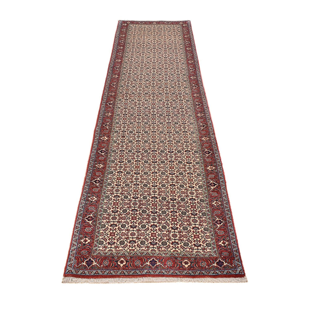 Runner Perser Rug - Bidjar - 390 x 82 cm - terracotta