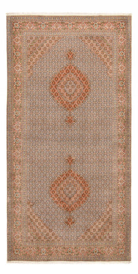 Runner Perser Rug - Tabriz - Royal - 408 x 201 cm - light brown