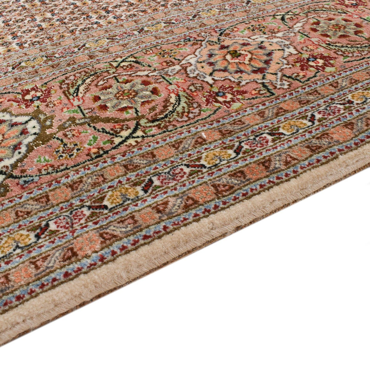 Runner Perser Rug - Tabriz - Royal - 408 x 201 cm - light brown