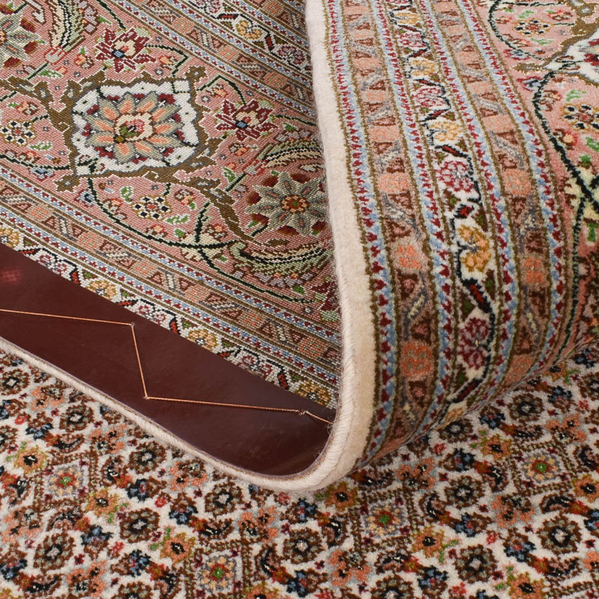 Runner Perser Rug - Tabriz - Royal - 408 x 201 cm - light brown