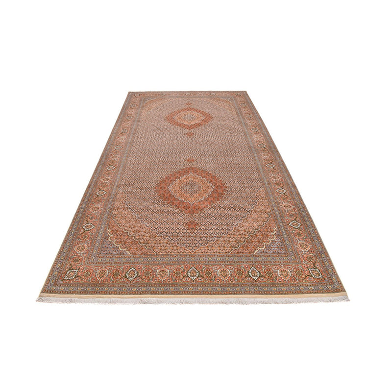 Runner Perser Rug - Tabriz - Royal - 407 x 201 cm - light brown