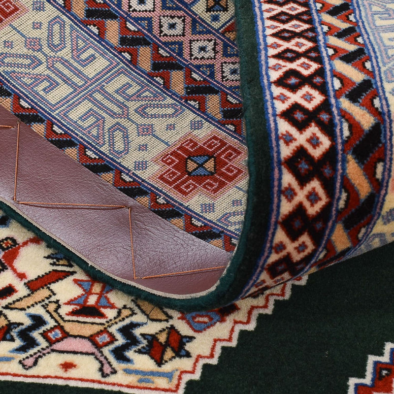 Runner Perser Rug - Tabriz - Premium - 370 x 75 cm - dark blue