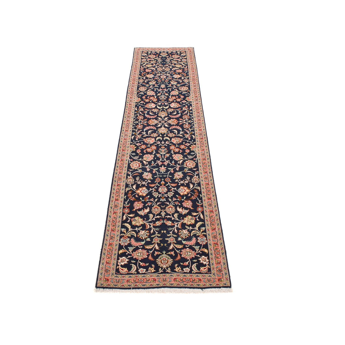Runner Perser Rug - Tabriz - Premium - 300 x 68 cm - dark blue