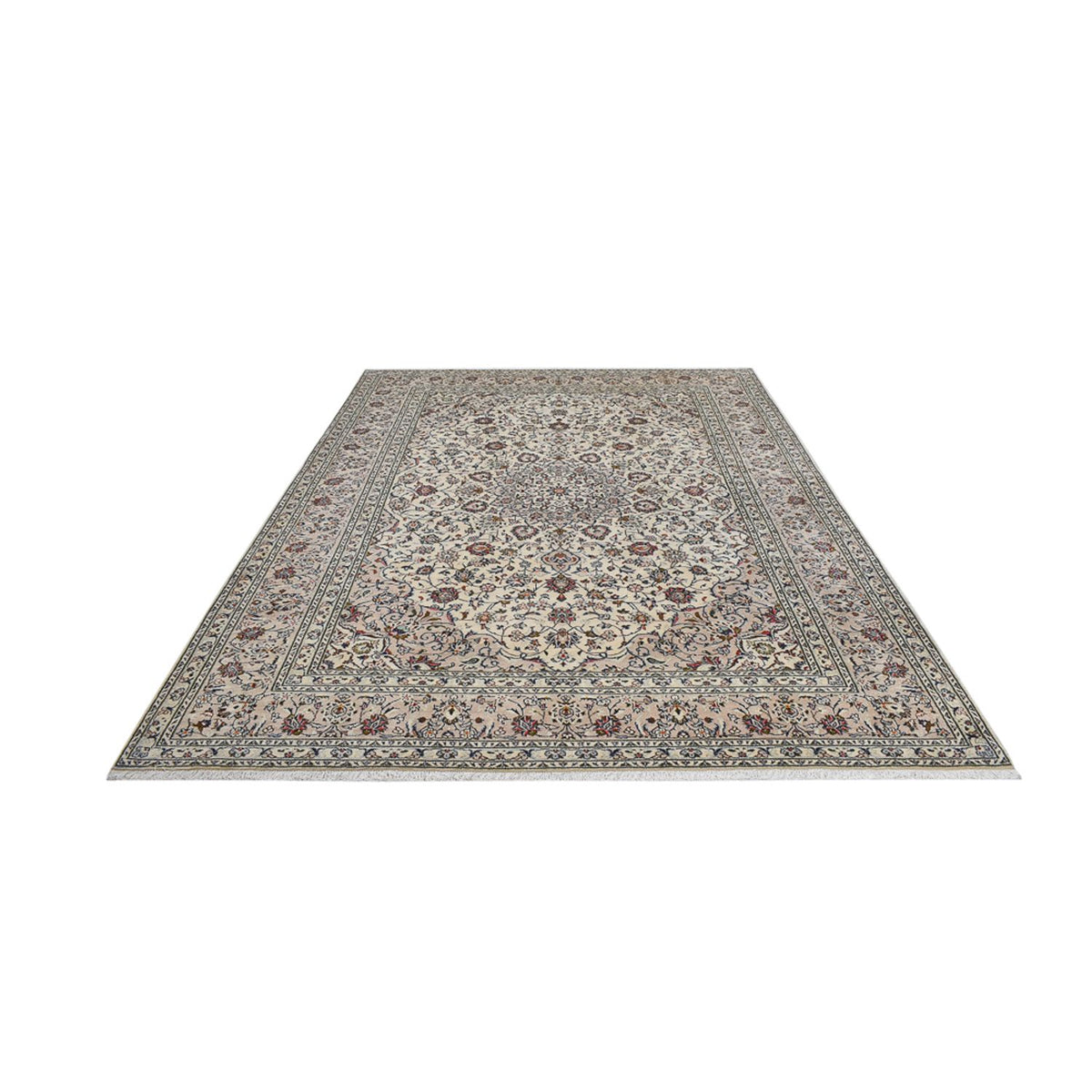 Perser Rug - Keshan - Royal - 347 x 253 cm - grey