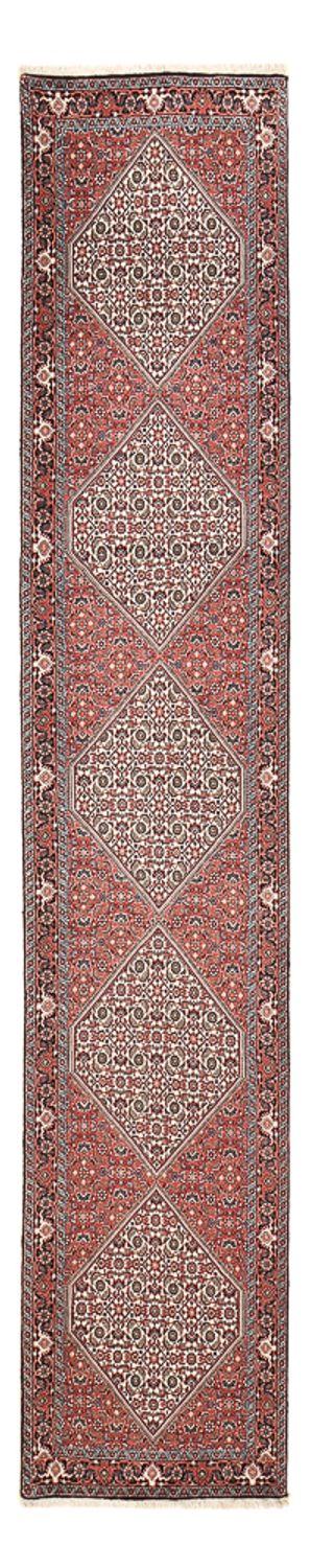 Runner Perser Rug - Bidjar - 389 x 74 cm - brown
