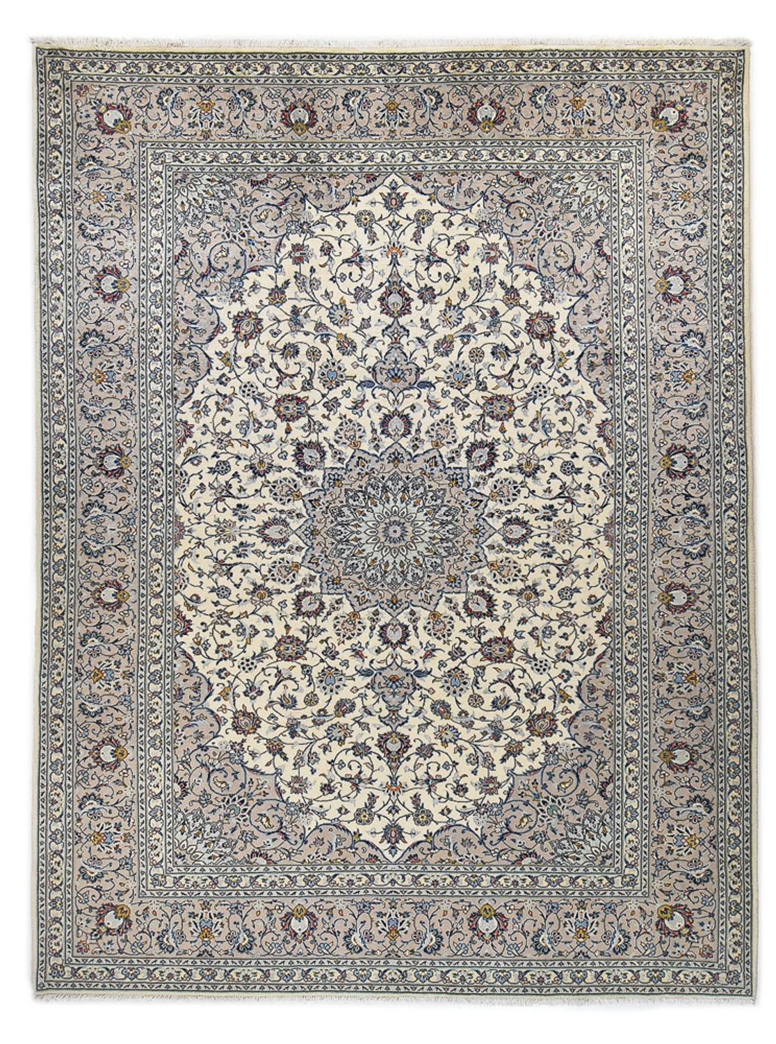 Perser Rug - Keshan - Royal - 340 x 250 cm - grey