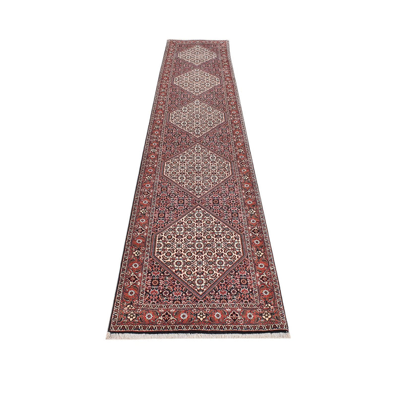 Runner Perser Rug - Bidjar - 394 x 73 cm - brown
