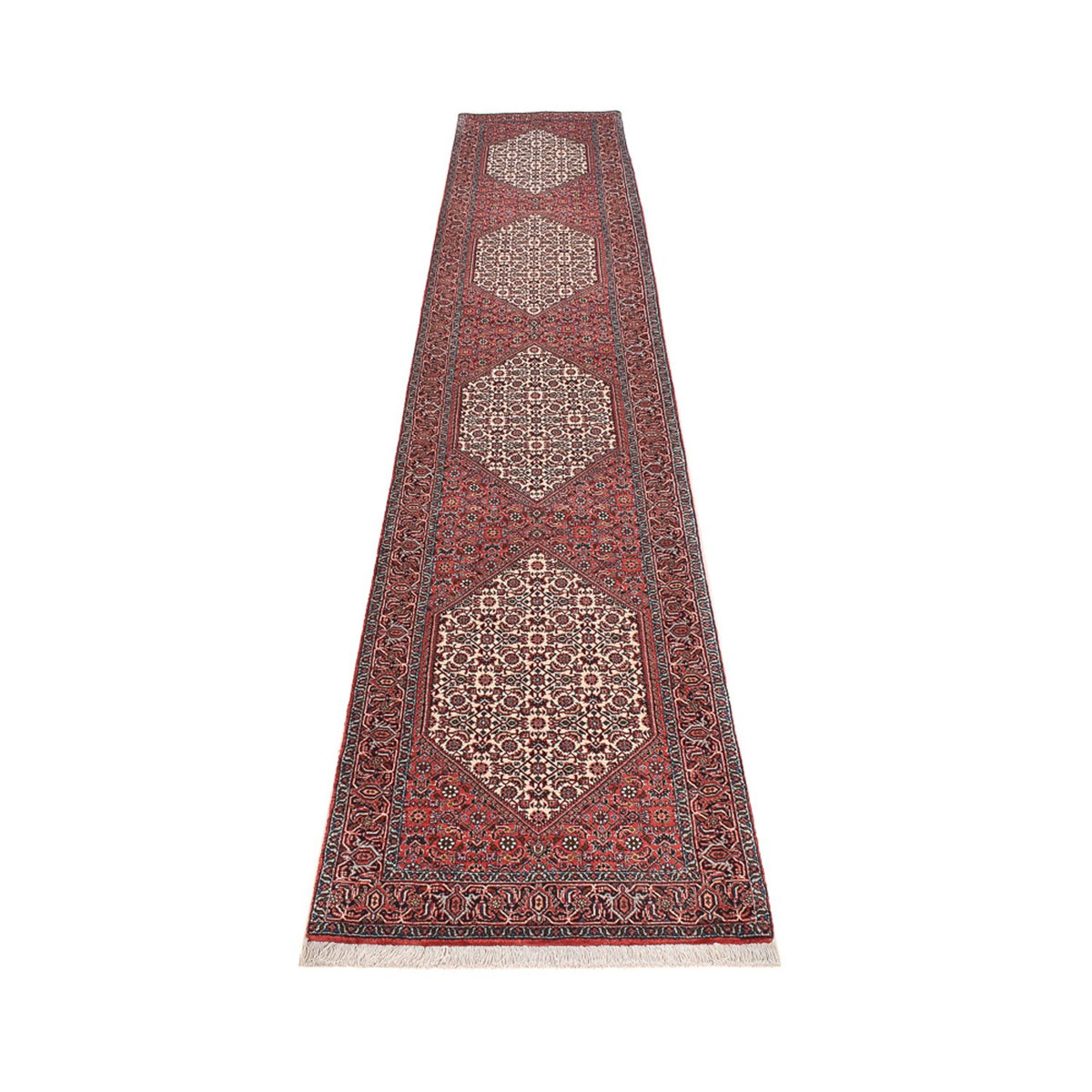 Runner Perser Rug - Bidjar - 400 x 74 cm - brown