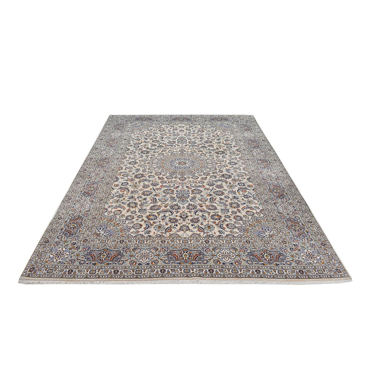 Perser Rug - Keshan - Royal - 340 x 233 cm - grey