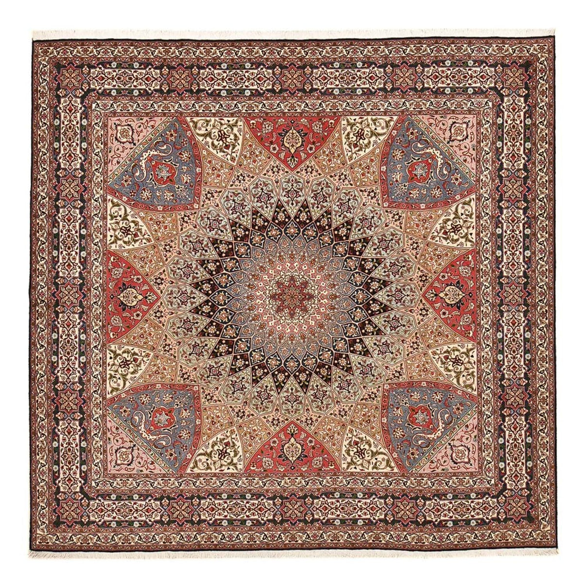 Perser Rug - Tabriz - Premium - 260 x 253 cm - dark beige