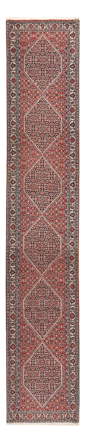 Runner Perser Rug - Bidjar - 402 x 76 cm - brown