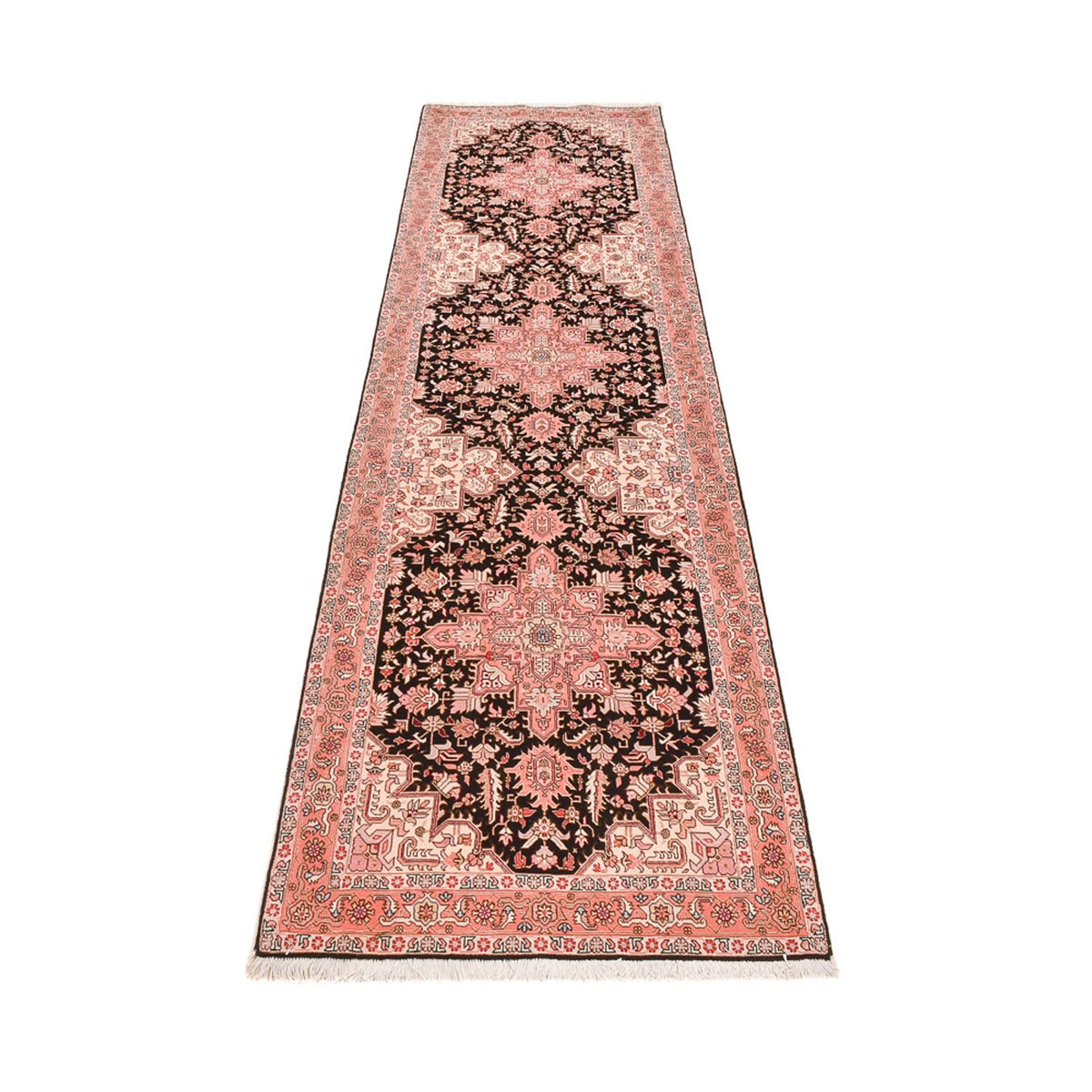 Runner Perser Rug - Tabriz - Royal - 352 x 91 cm - dark blue