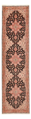 Runner Perser Rug - Tabriz - Premium - 350 x 91 cm - dark blue