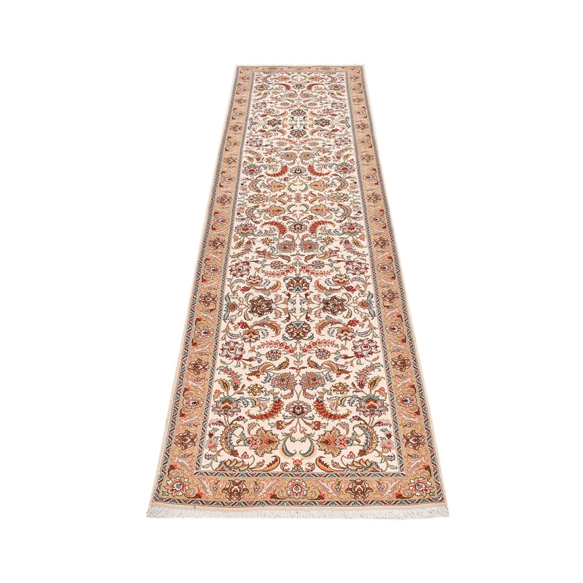 Runner Perser Rug - Tabriz - Premium - 307 x 79 cm - caramel