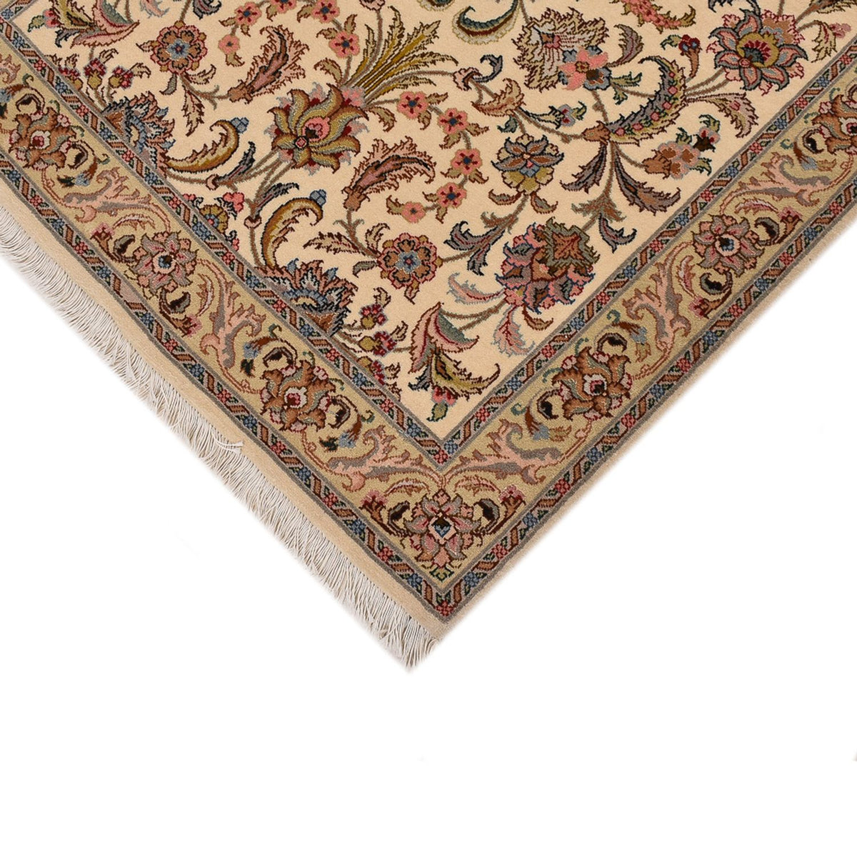 Runner Perser Rug - Tabriz - Royal - 405 x 84 cm - beige