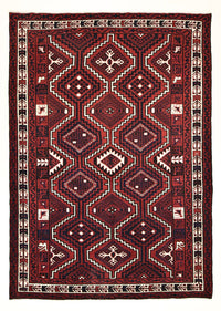 Gabbeh Rug - Loribaft Perser - 302 x 222 cm - bordeaux red