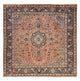 Perserteppich - Nomadic quadratisch  - 308 x 305 cm - lachs