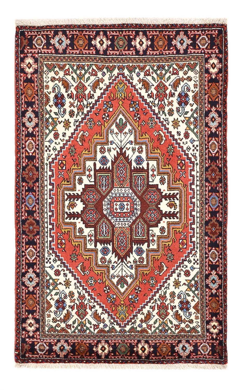 Perser Rug - Nomadic - 124 x 78 cm - light red