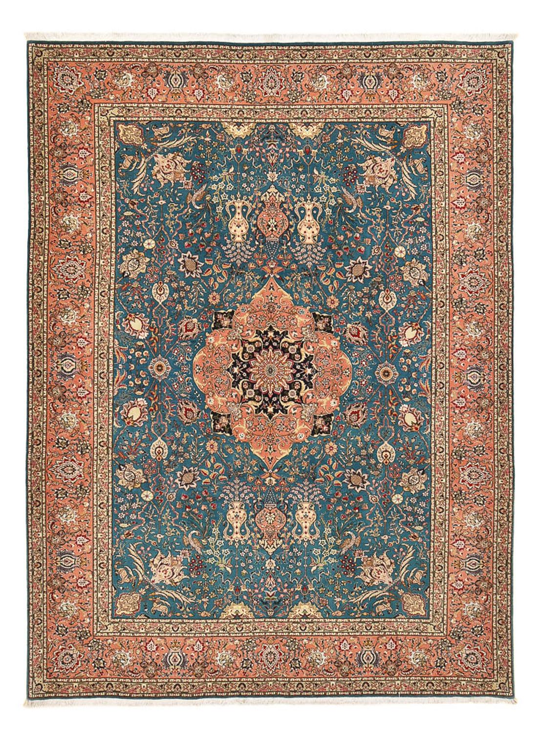 Perser Rug - Tabriz - Royal - 352 x 253 cm - sea blue