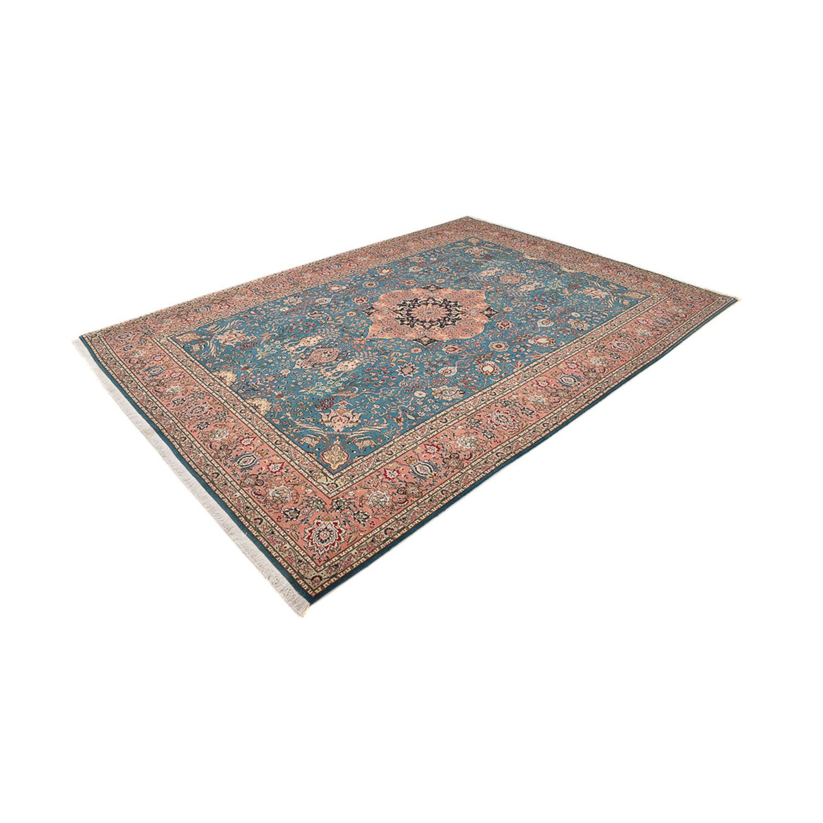 Perser Rug - Tabriz - Royal - 352 x 253 cm - sea blue