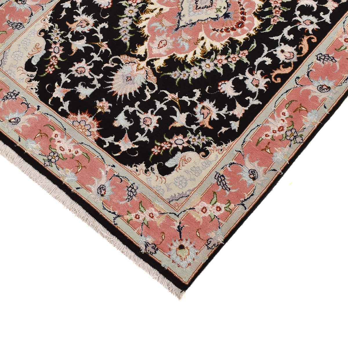 Runner Perser Rug - Tabriz - Royal - 300 x 83 cm - dark blue