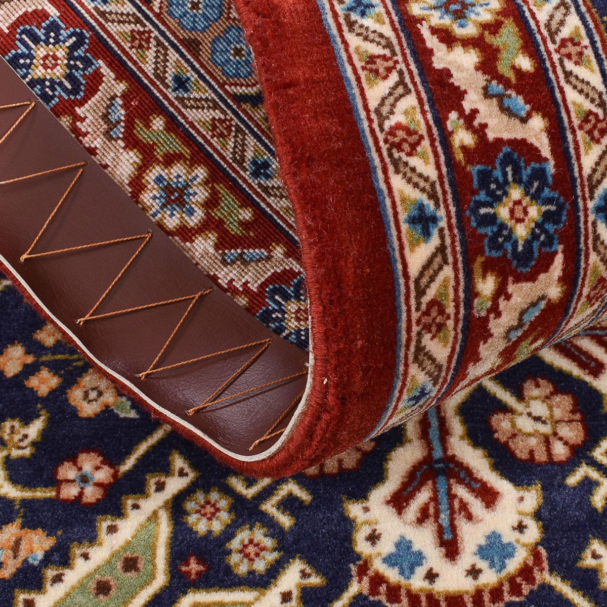 Runner Perser Rug - Ghom - Royal - 191 x 53 cm - dark beige