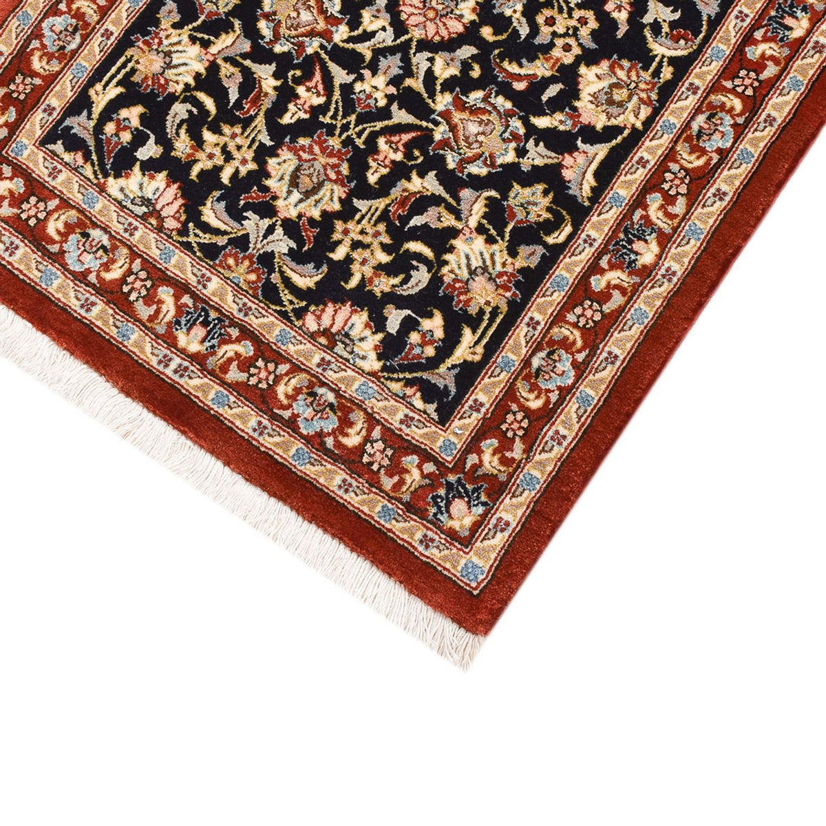 Runner Perser Rug - Ghom - Royal - 201 x 54 cm - dark beige