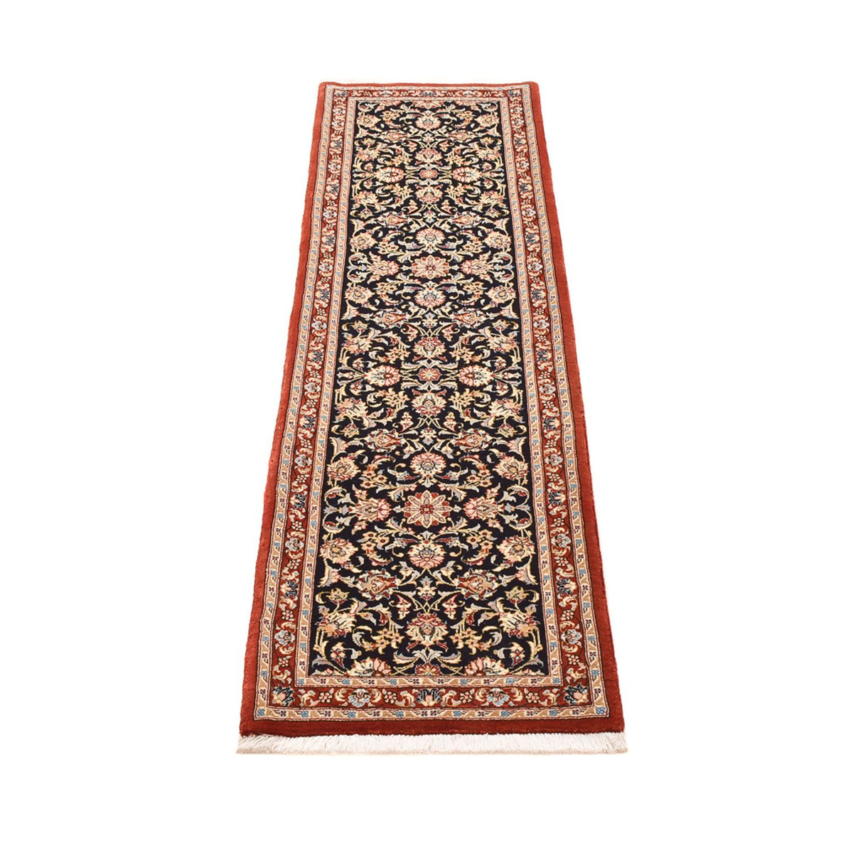 Runner Perser Rug - Ghom - Royal - 201 x 54 cm - dark beige