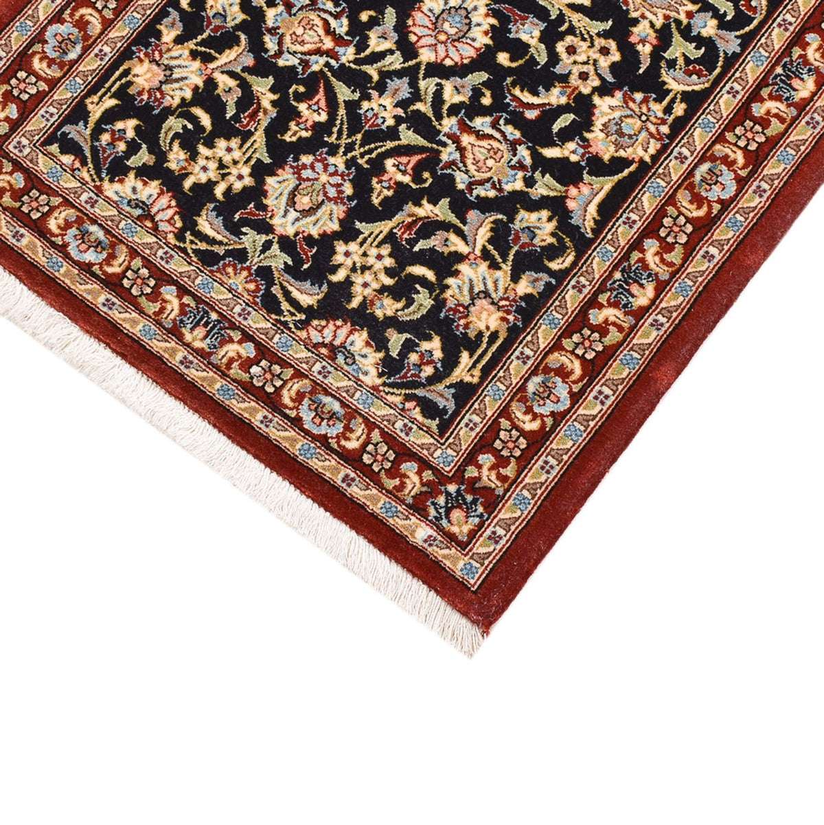 Runner Perser Rug - Ghom - Royal - 193 x 54 cm - dark beige