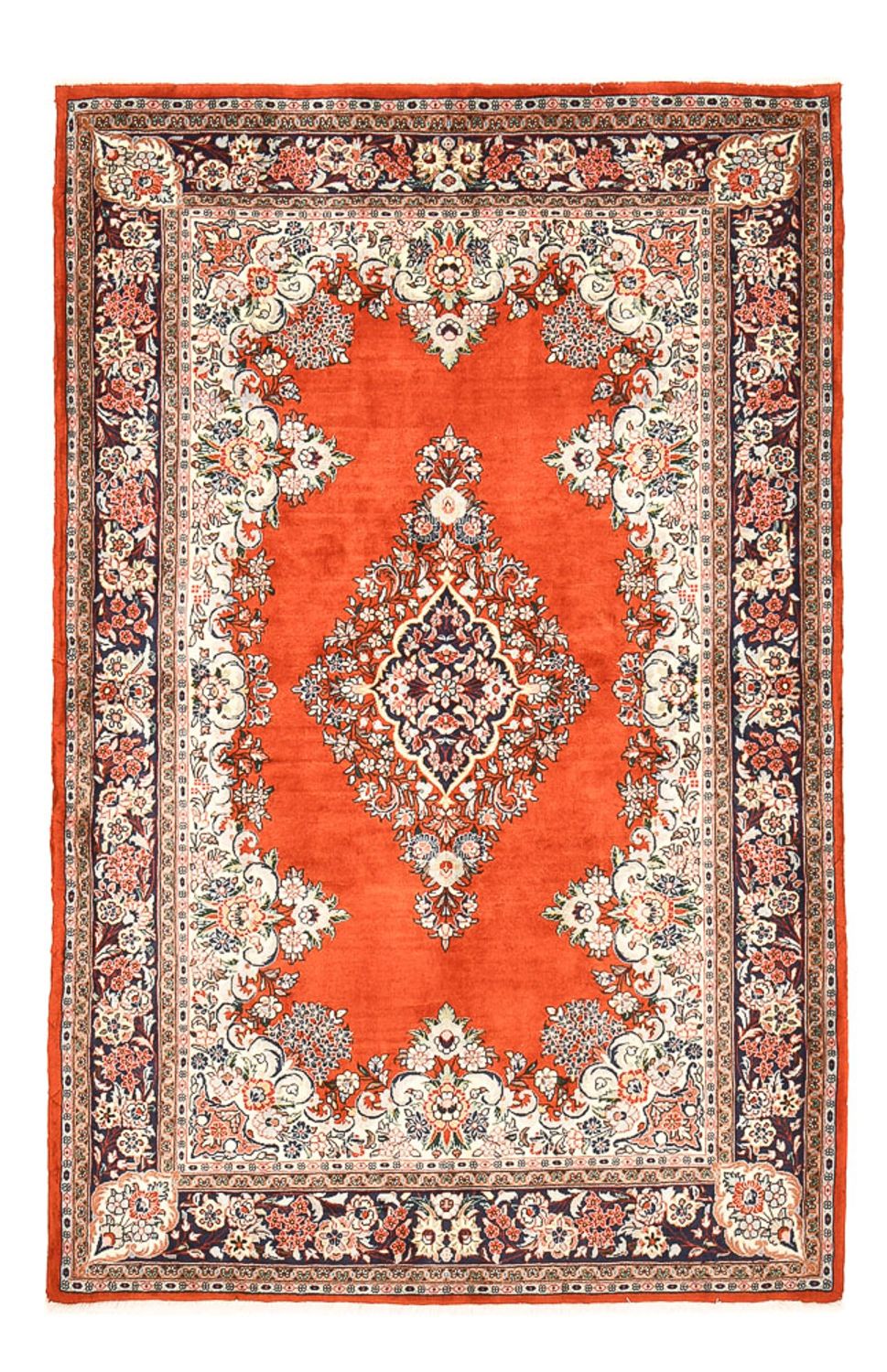 Perser Rug - Ghom - Royal - 196 x 131 cm - red