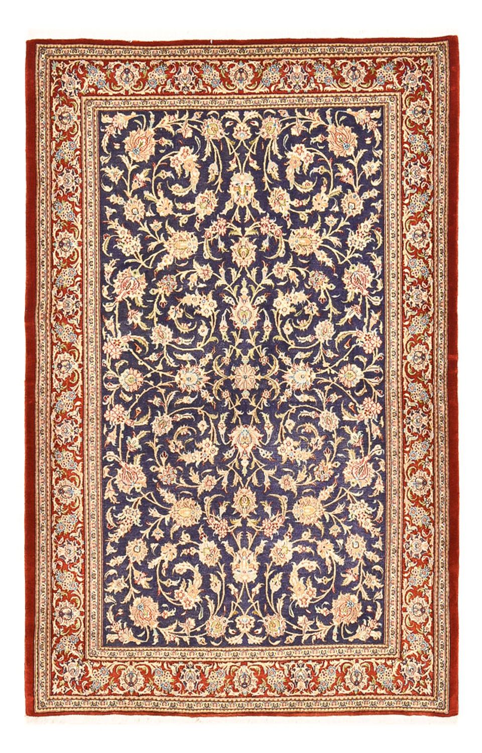 Perser Rug - Ghom - Royal - 203 x 133 cm - dark blue