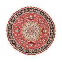 Perser Rug - Tabriz - Royal round  - 150 x 150 cm - red