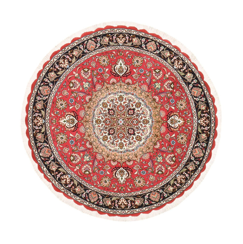 Perser Rug - Tabriz - Royal round  - 150 x 150 cm - red