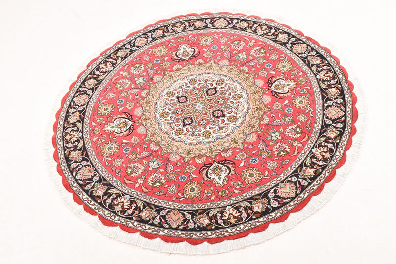 Perser Rug - Tabriz - Royal round  - 150 x 150 cm - red