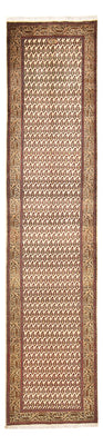 Runner Perser Rug - Tabriz - Royal - 427 x 97 cm - dark beige