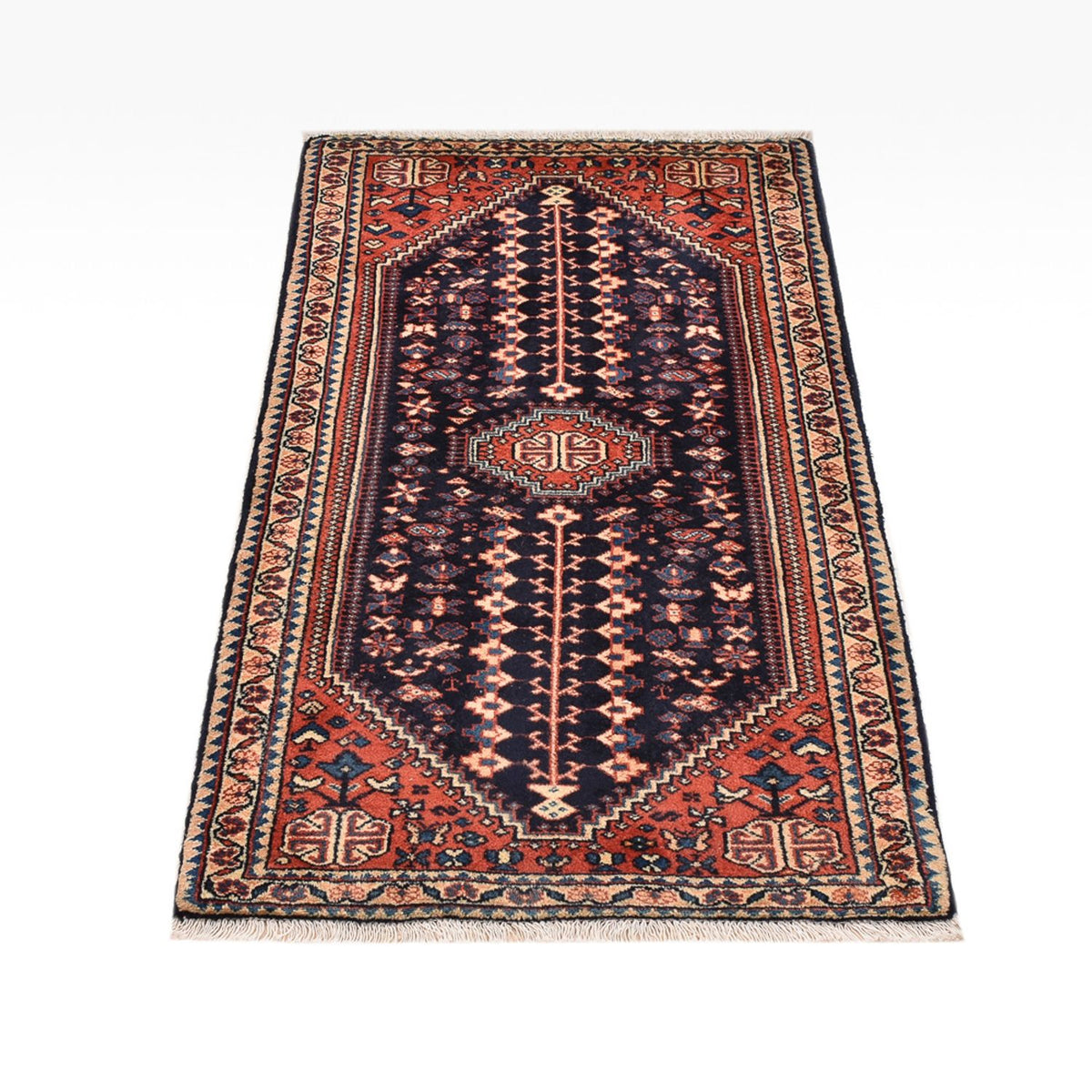 Perser Rug - Nomadic - 123 x 62 cm - bordeaux red