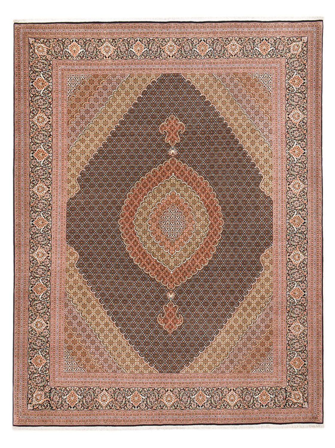 Perser Rug - Tabriz - Royal - 394 x 302 cm - dark beige