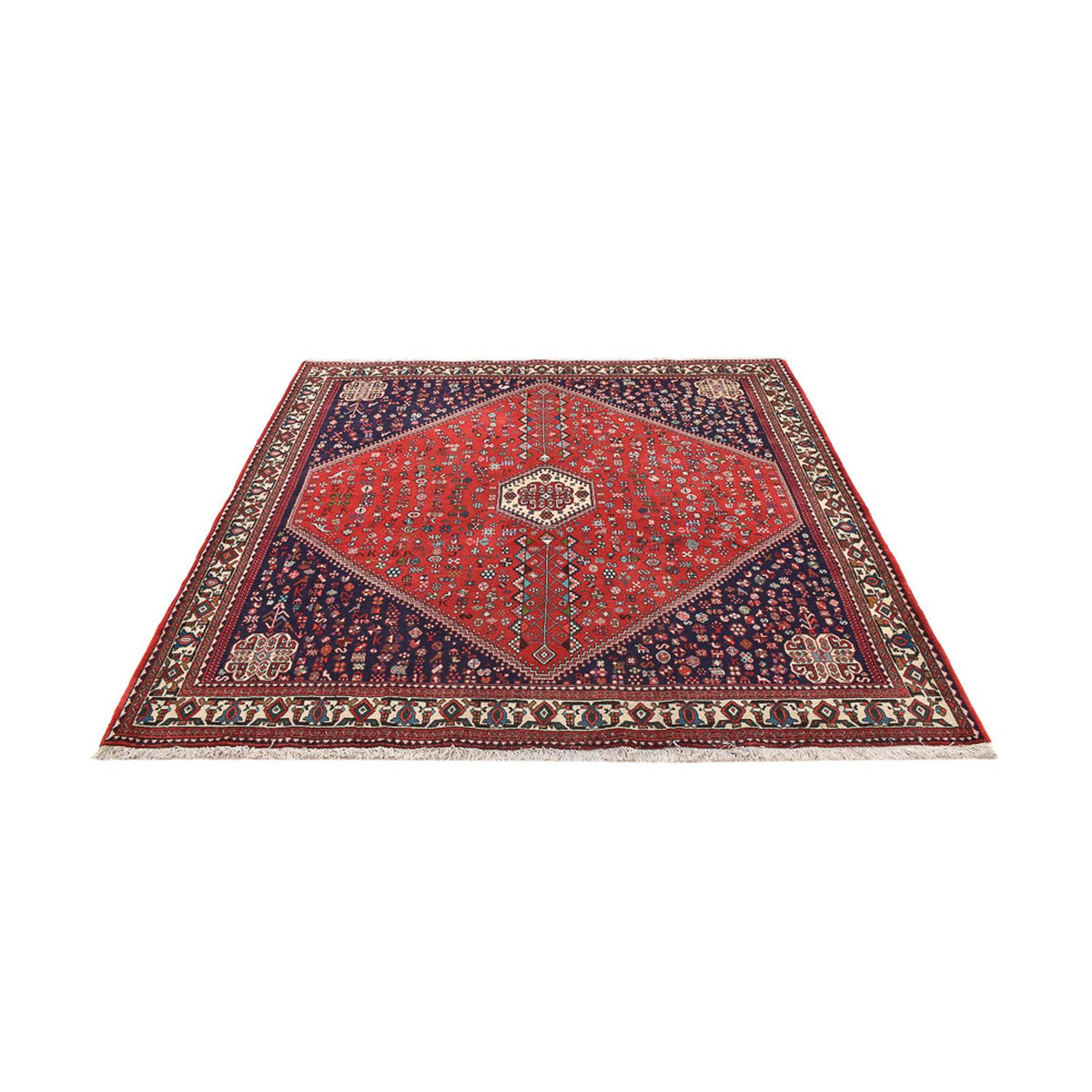 Perser Rug - Nomadic square  - 205 x 197 cm - red