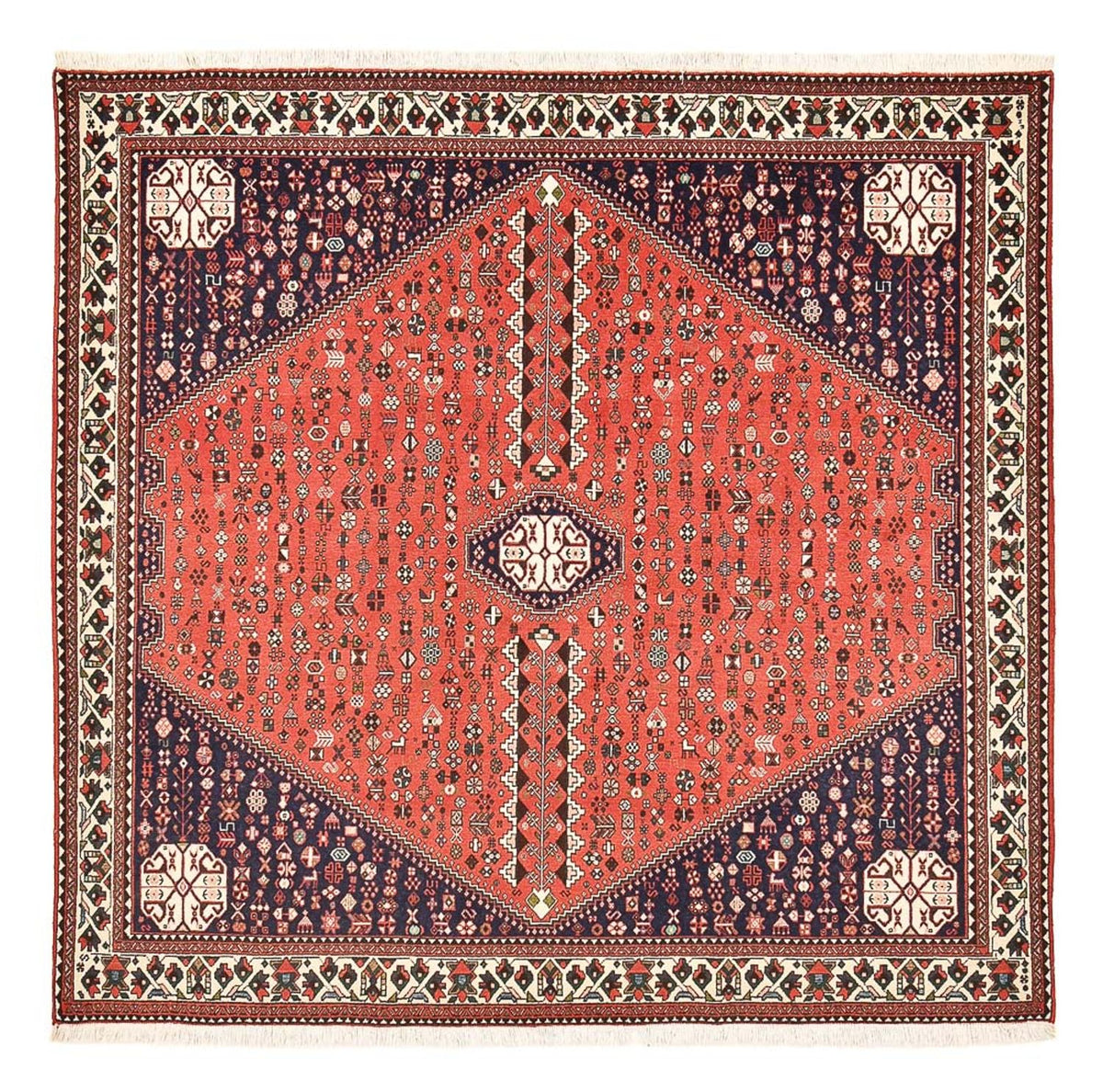 Perser Rug - Nomadic square  - 199 x 198 cm - red